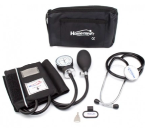 Baumanometro aneroide con estetoscopio azul