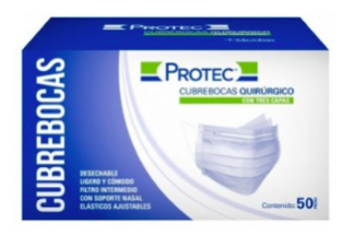 Cubrebocas tricapa termosellado